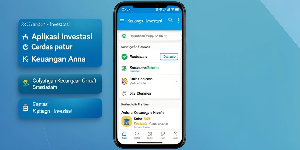 Tampilan antarmuka aplikasi Investasi yang menarik dan informatif.