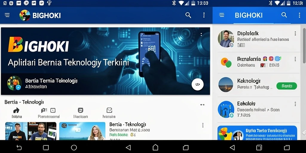 Antarmuka BIGHOKI yang menarik dan mudah digunakan.