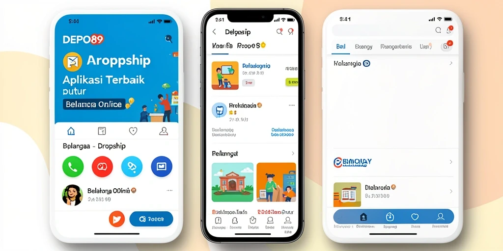 Antarmuka pengguna DEPO89 yang intuitif untuk Dropship.