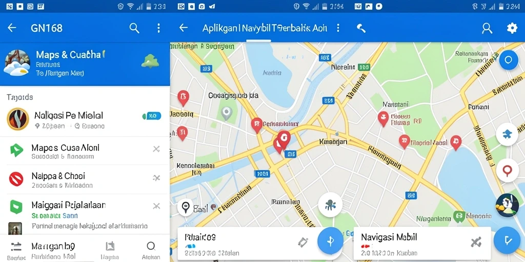 Tampilan antarmuka GN168 dengan fitur navigasi yang intuitif.