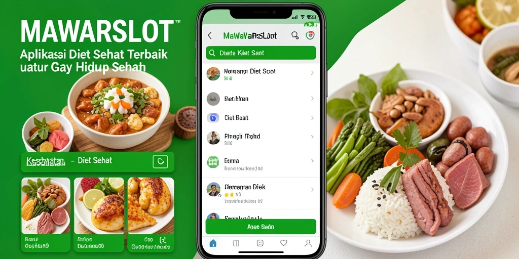 Tampilan antarmuka MAWARSLOT yang menarik dan interaktif untuk Diet Sehat.