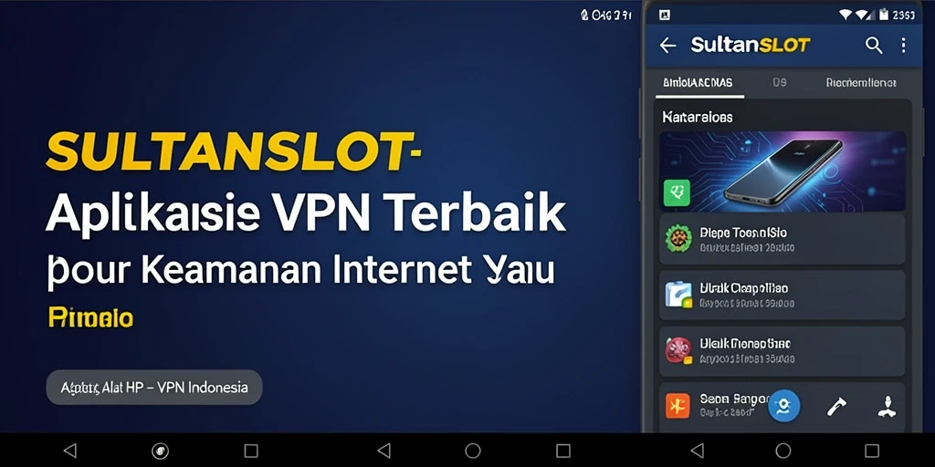 Antarmuka SULTANSLOT yang ramah pengguna dan fungsionalitas VPN.